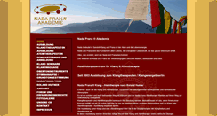 Desktop Screenshot of klangtherapiezentrum.de